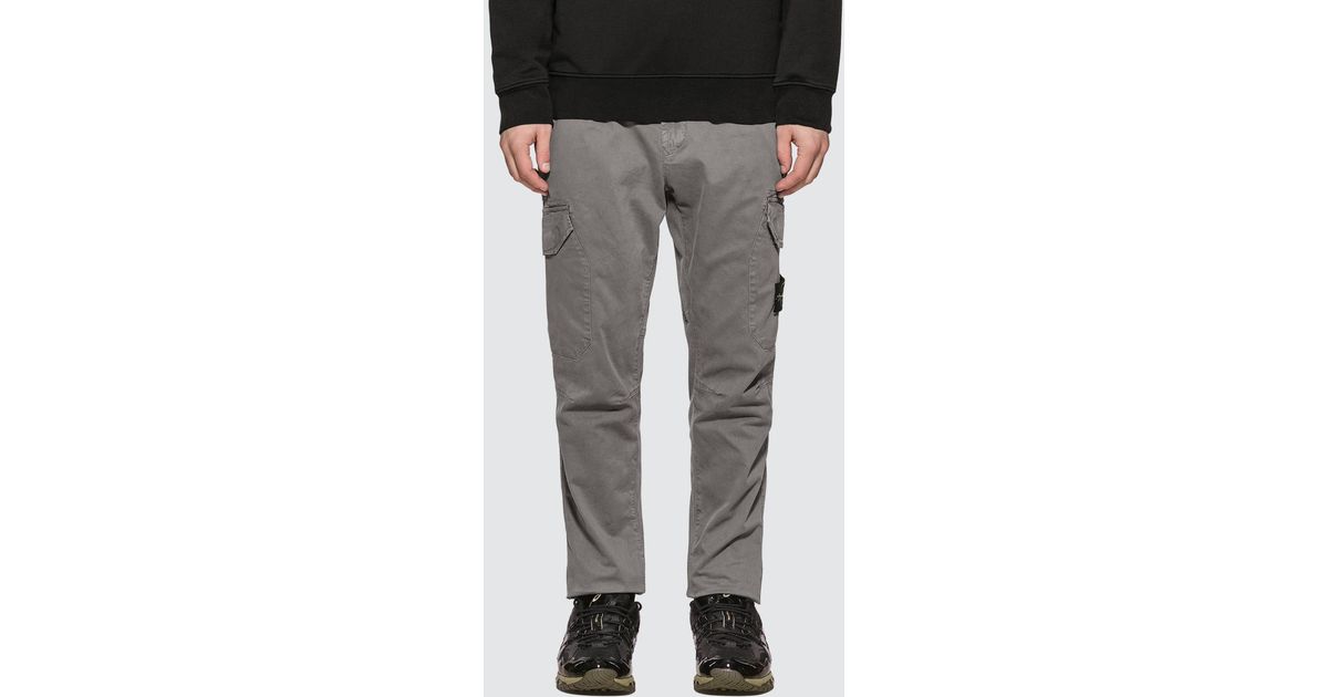 stone island blue cargo pants
