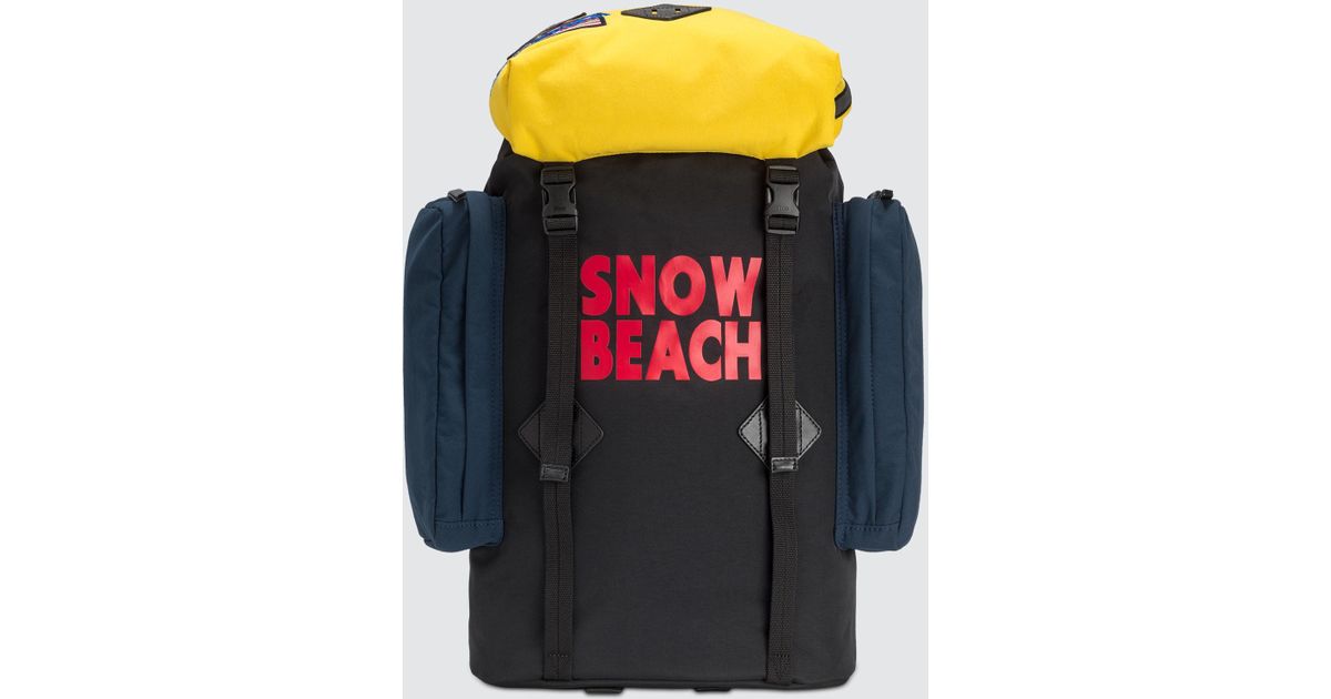 snow beach backpack