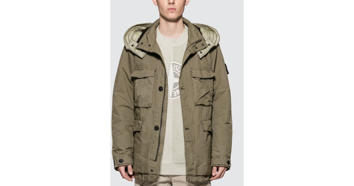 Stone Island Synthetic David-tc With Primaloft Insulation Technology Jacket in Green for Men