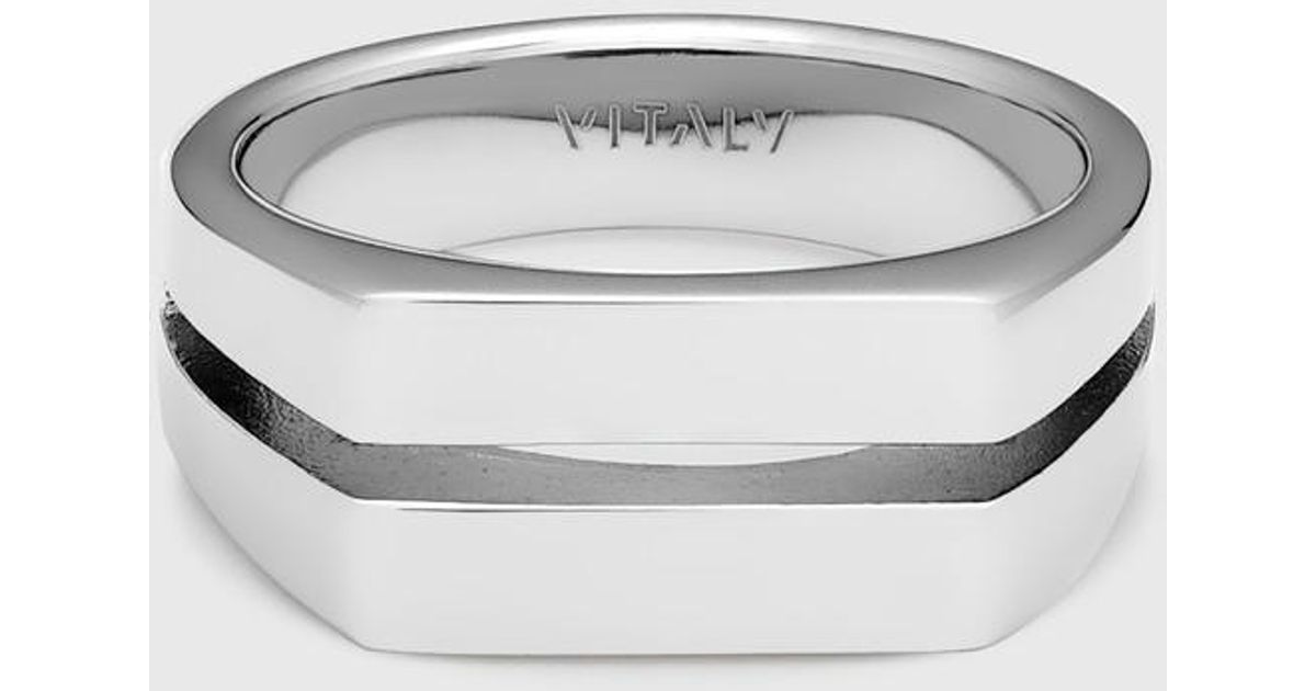 Vitaly Divide Ring in Silver (Metallic) for Men | Lyst Canada