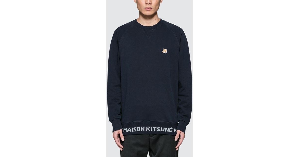maison kitsune fox head sweatshirt