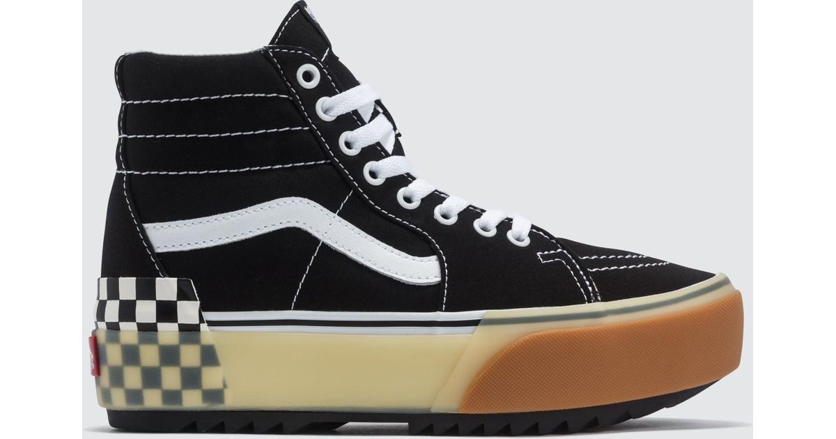 Vans Rubber Sk8-hi Stacked Platform Black Sportshoes Vn0a4btw95y1 - Lyst