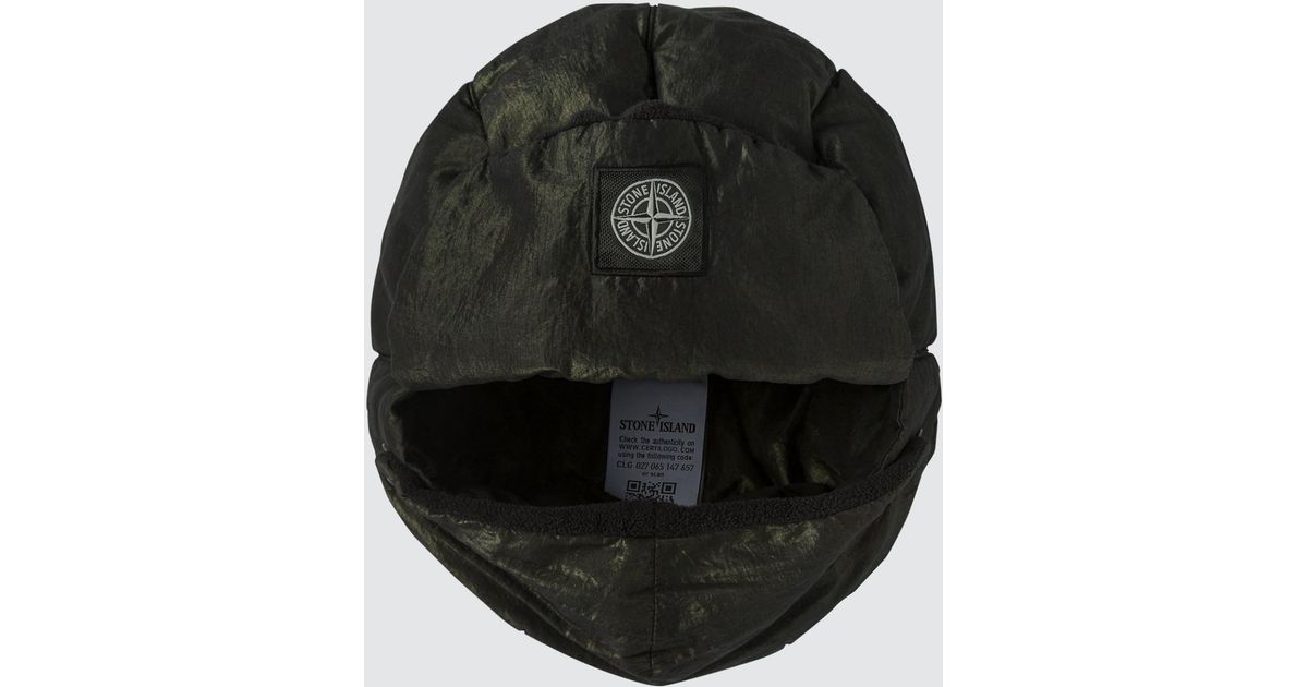 stone island cotton metal cap
