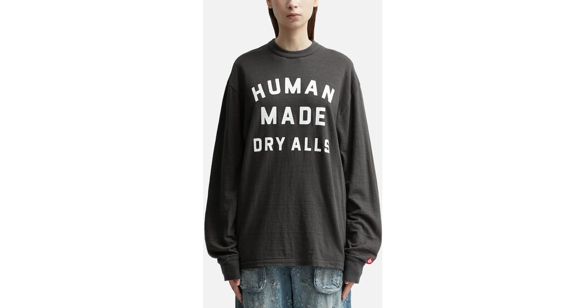Human Made Graphic Long Sleeve T-shirt in Black | Lyst