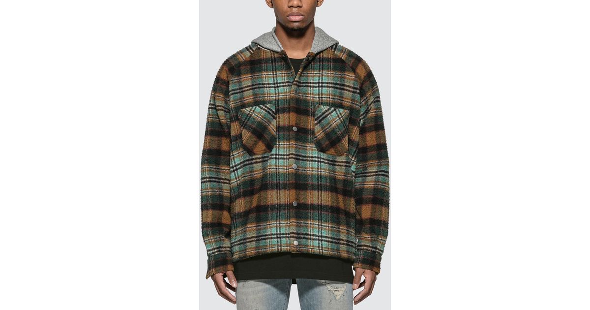 Represent Hooded Flannel Online Shop 