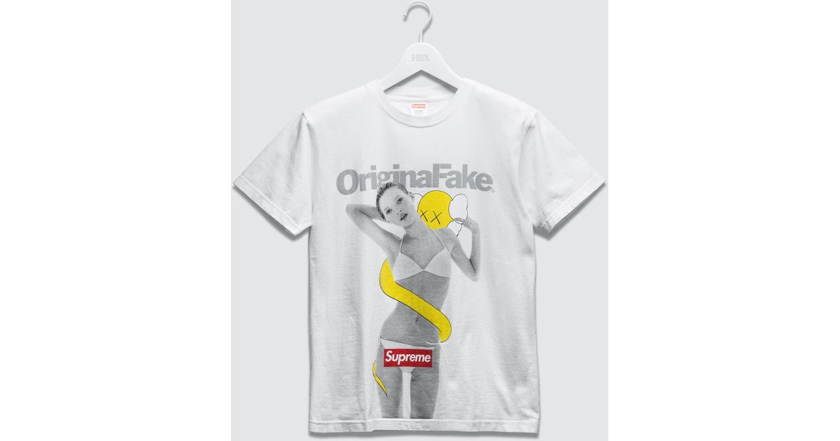 supreme t shirt white and red