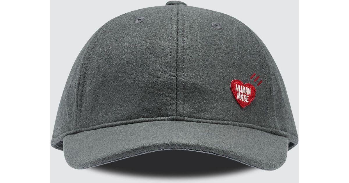 grey felt cap