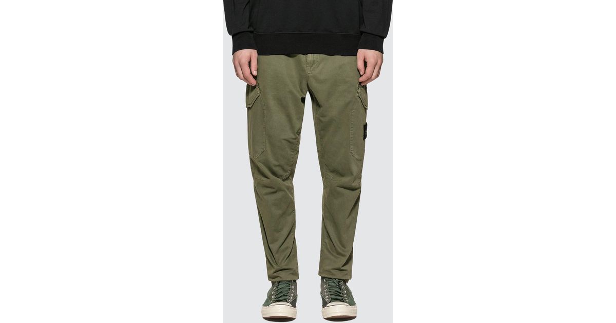 stone island twill cargo pants