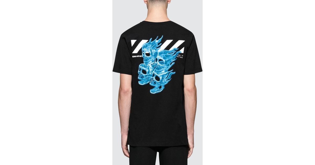 Off-White c/o Virgil Abloh Diag Skulls S/s Slim T-shirt in Black 
