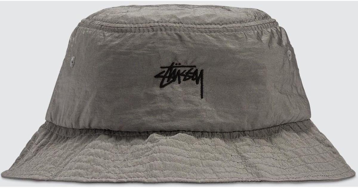 stussy taslan bucket hat