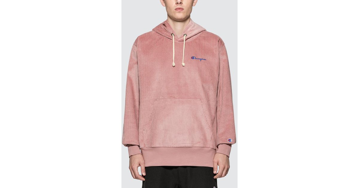 men's champion pink hoodie