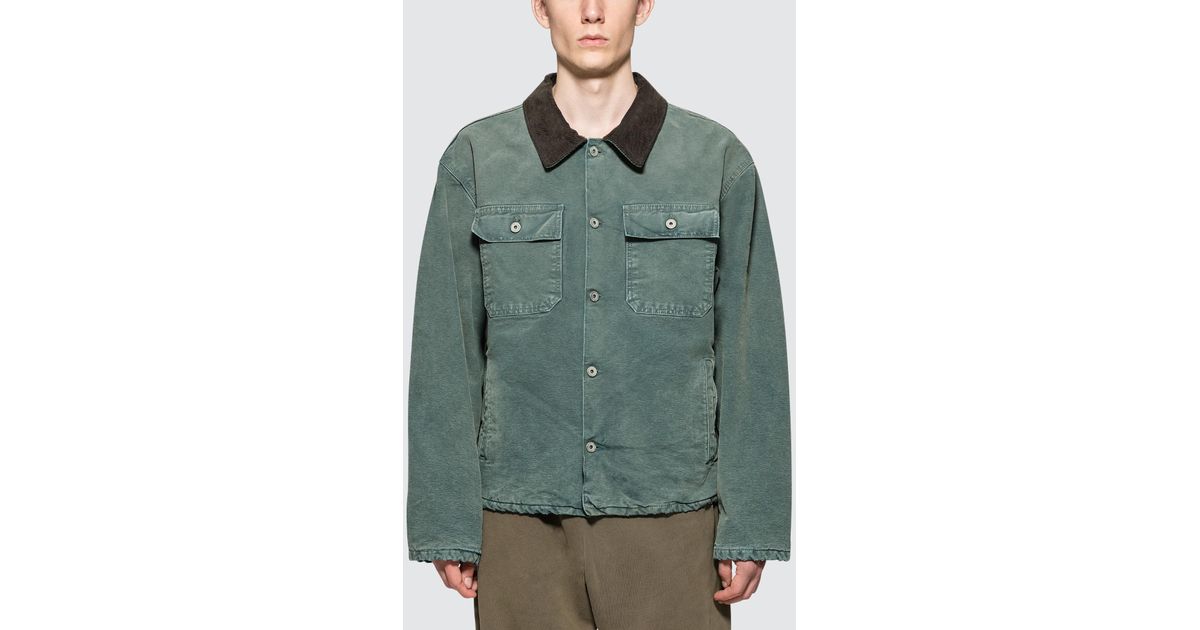 flannel lined canvas jacket yeezy