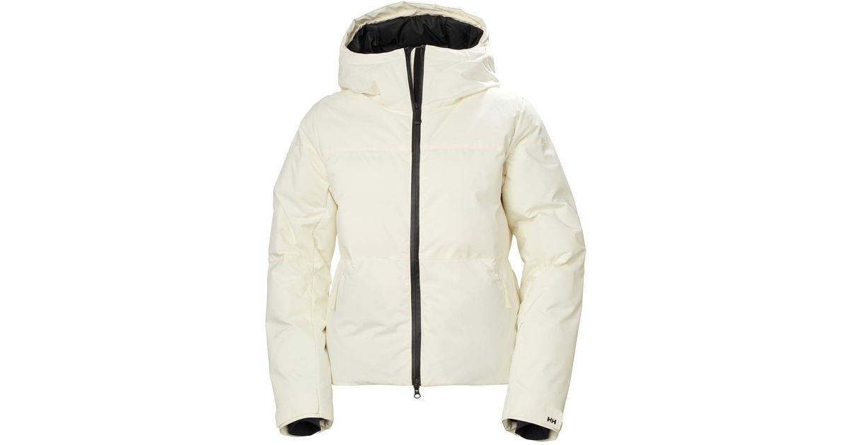 Helly Hansen Women's Nora Short Puffy Ski Jacket in White Lyst