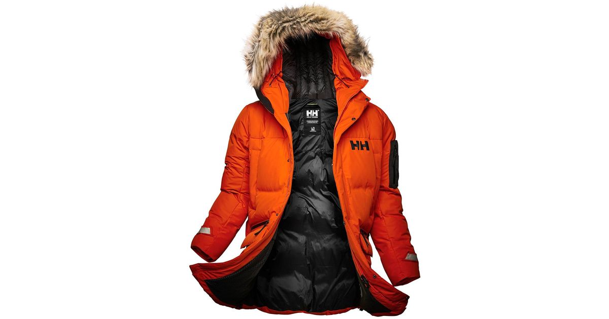 Helly Hansen Bouvet Insulated Down Parka Xxl in Orange for Men Lyst