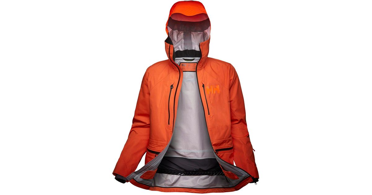 Helly Hansen Elevation Infinity 2.0 Shell Jacket in Orange for Men - Lyst
