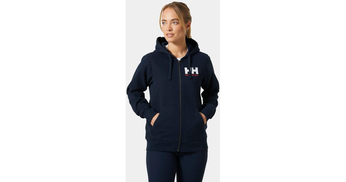 Helly Hansen Hh® Logo Full Zip Hoodie 2.0 Navy in Blue