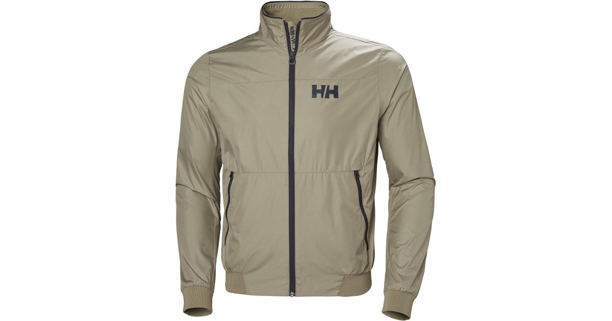Helly Hansen Synthetic Crew Windbreaker Sailing Jacket Grey for Men Lyst