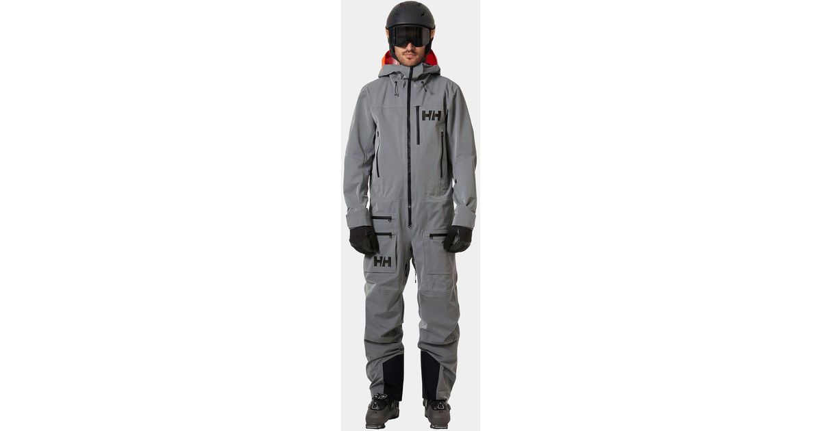 Helly Hansen Ullr Chugach Infinity Powder Ski Suit Grey in Gray for Men |  Lyst