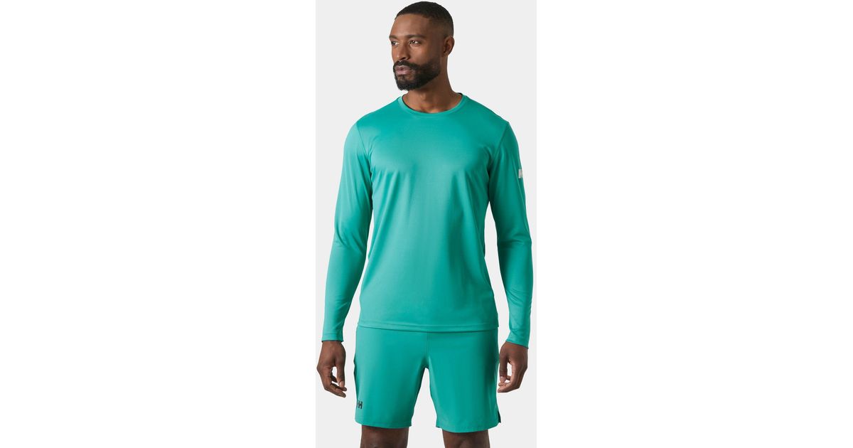 Tech Crew Rocks Helly Hansen Tech Crew Long Sleeve 2.0 in Green for Men | Lyst