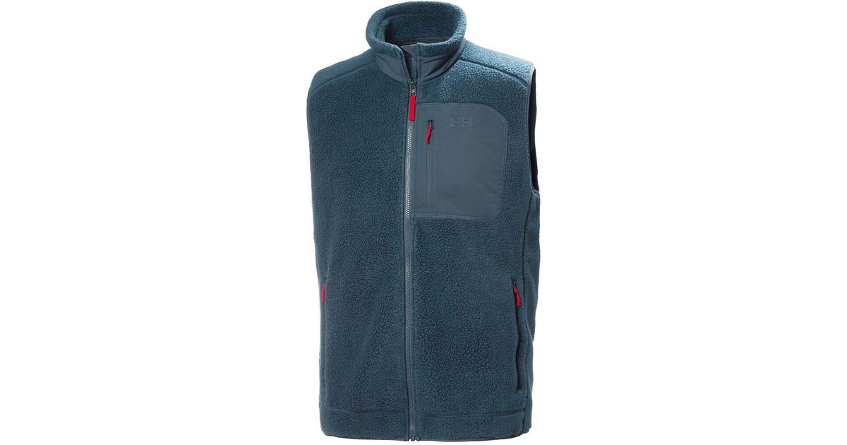 Helly Hansen Panorama Pile Fleece Vest in Navy Blue (Blue) for Men Lyst