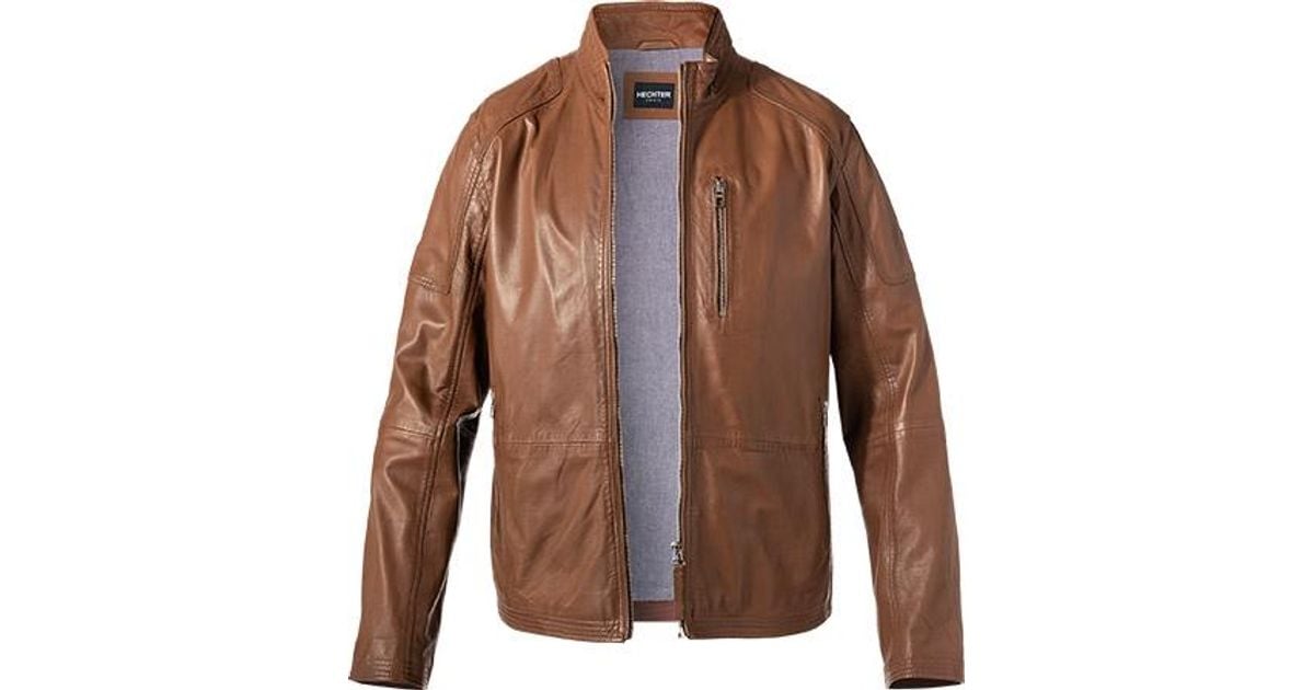 Daniel Hechter Lederjacke in Braun für Herren Lyst DE