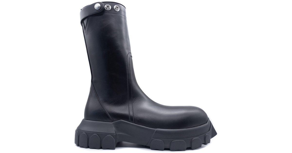 Rick Owens Creeper Bozo Tractor Boots In Black/black for Men | Lyst
