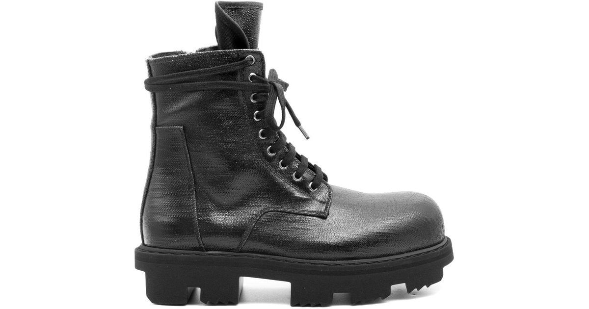 Rick Owens DRKSHDW Army Megatooth Boots in Black for Men | Lyst Canada
