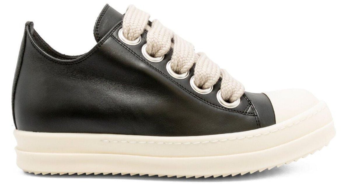 Rick Owens Leather Fogachine Low in Black for Men | Lyst UK