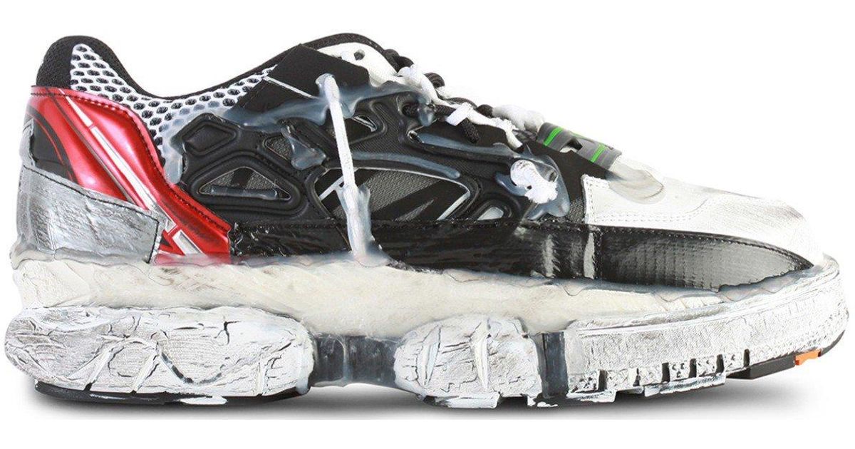 maison margiela fusion leather and mesh