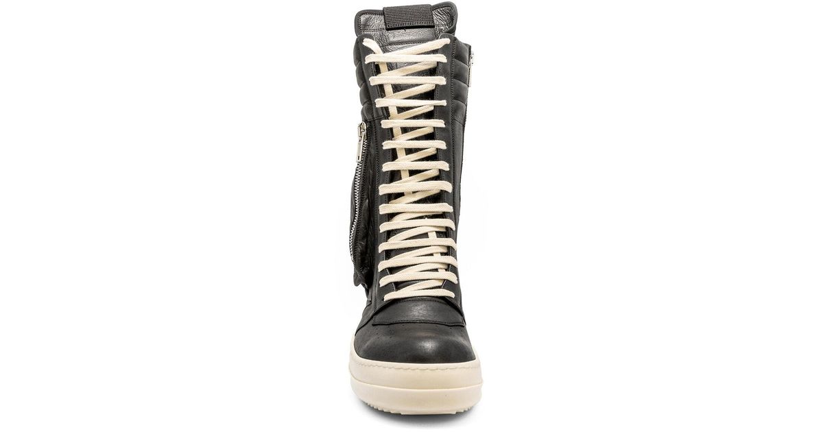 Rick Owens Cargo Basket Leather in Black for Men | Lyst Canada