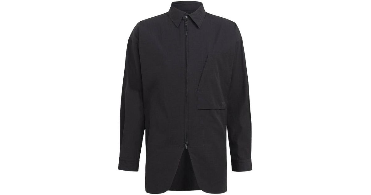 Y-3 Classic Light Ripstop Overshirt in Black for Men | Lyst Canada