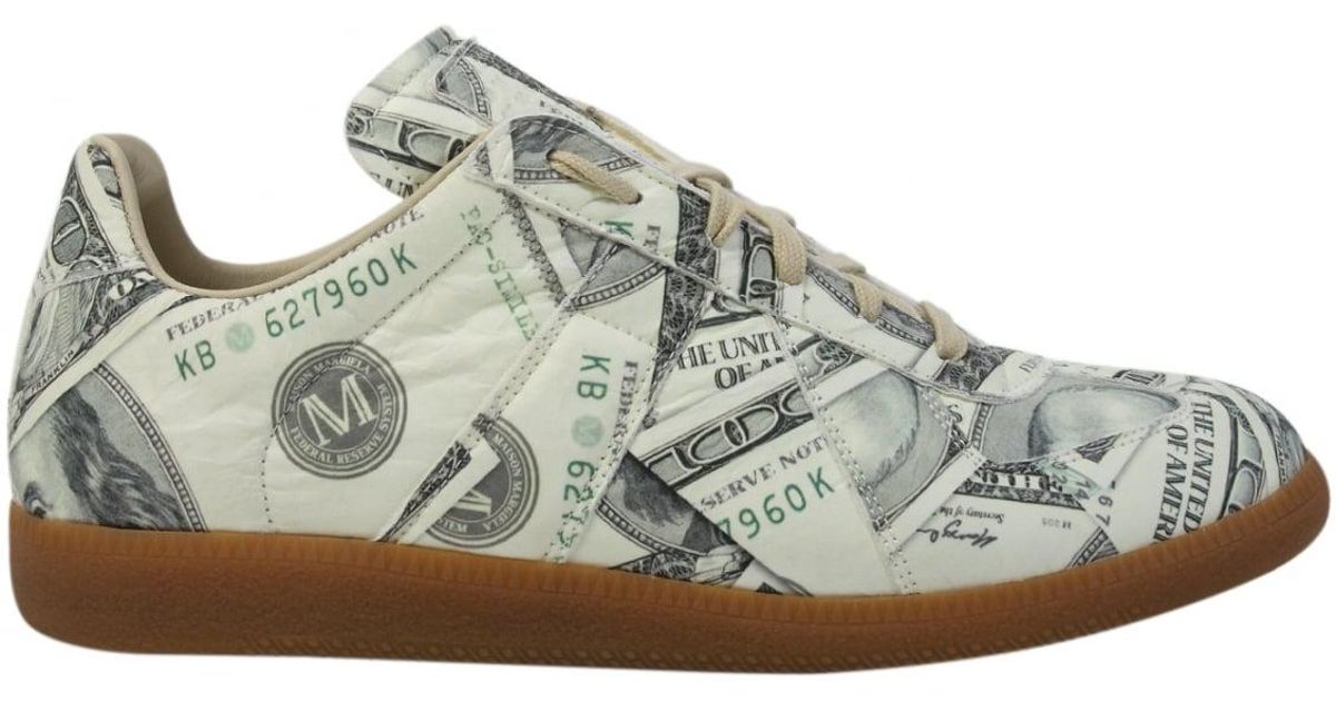 Dollar Print Replica Sneakers 