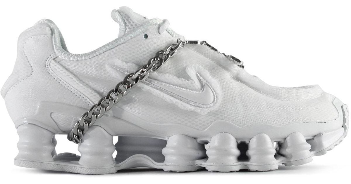 Comme des Garçons X Nike Shox Tl Sneakers in White - Lyst