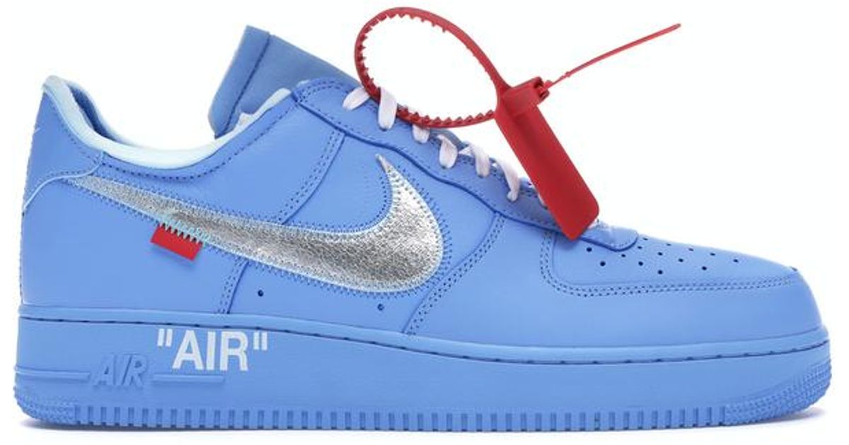 Nike Air Force 1 Low Off-white Mca University Blue for Men | Lyst