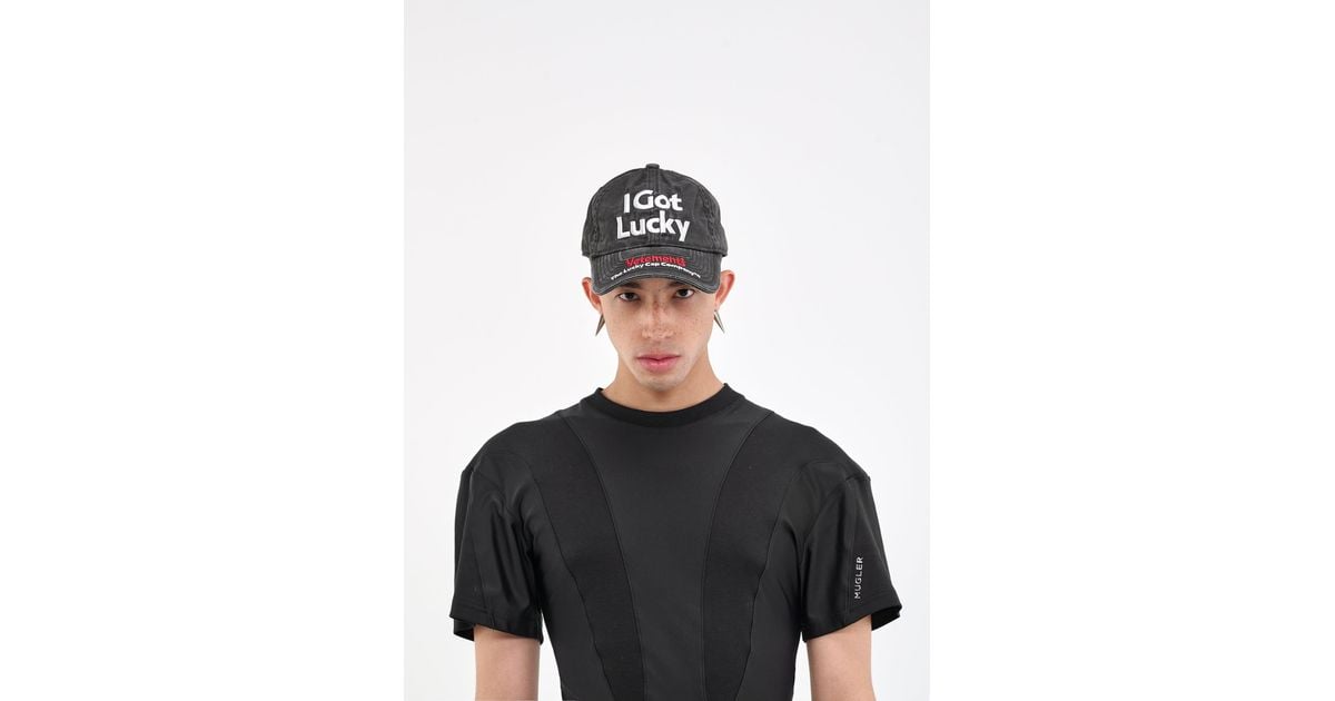 Vetements I Got Lucky Cap in Black for Men | Lyst