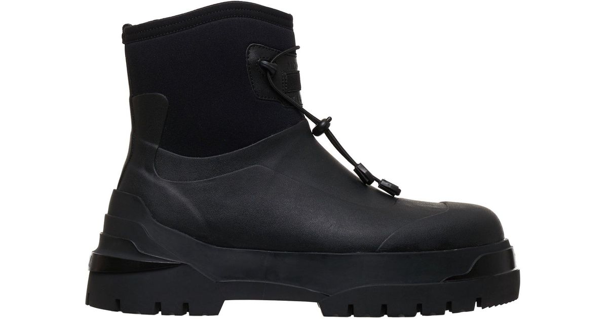 Moncler Genius Rubber Alison Scarpa Boots in Black for Men | Lyst