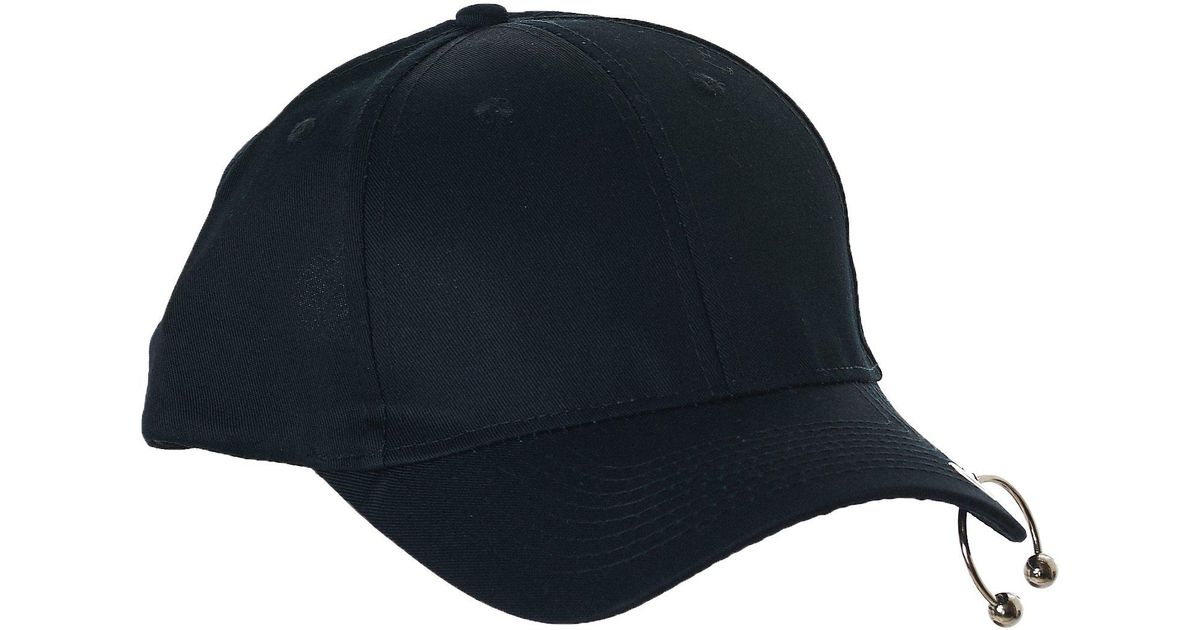 pierced baseball cap