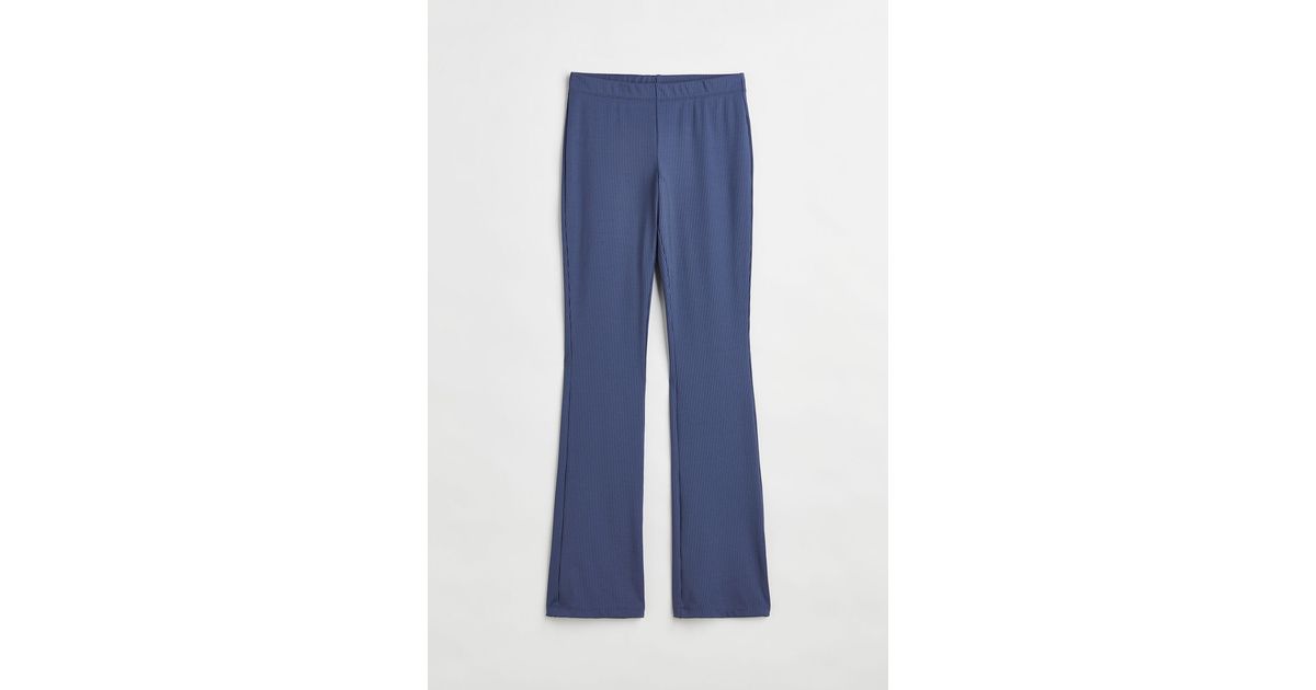 Pantalon jazz côtelé H&M en coloris Bleu | Lyst