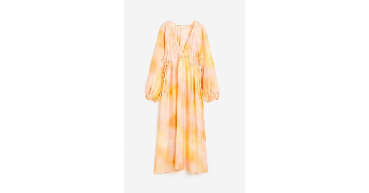 H&M Oversize-Kleid mit Bindedetail in Orange | Lyst CH