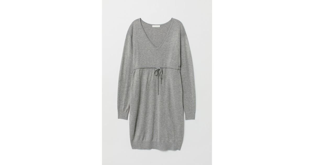 mama fine knit dress H&M Wool Fine-knit in Gray antique furniture