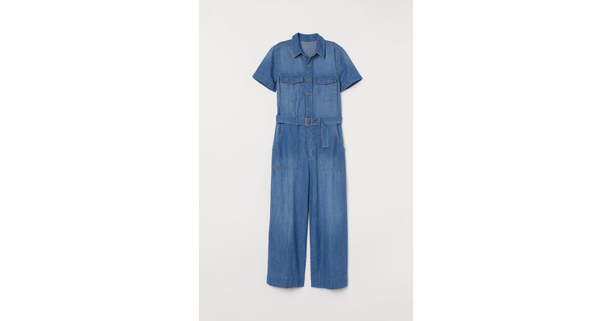 h&m denim boiler suit