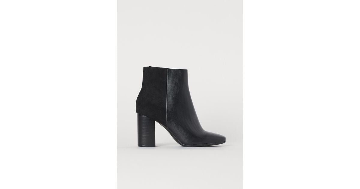 h&m block heel boots