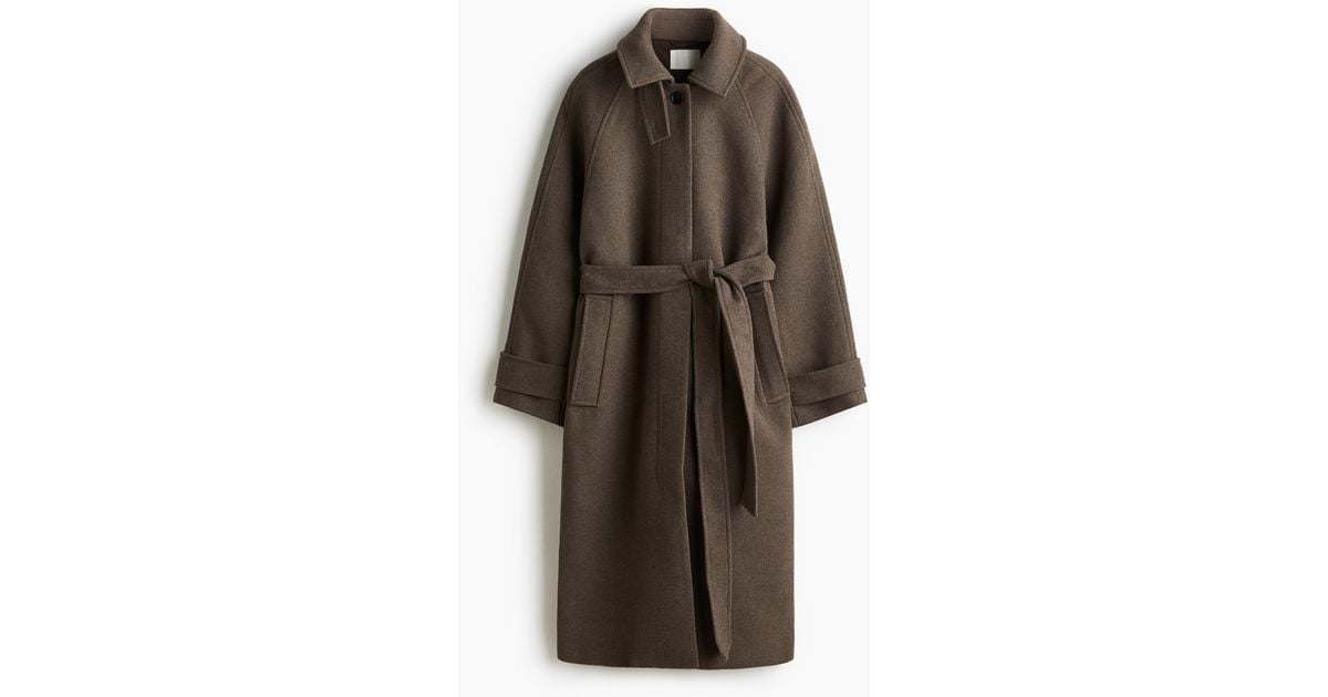 H&m Manteau A Nouer Femme Manteau Avec Ceinture à Nouer H&M En