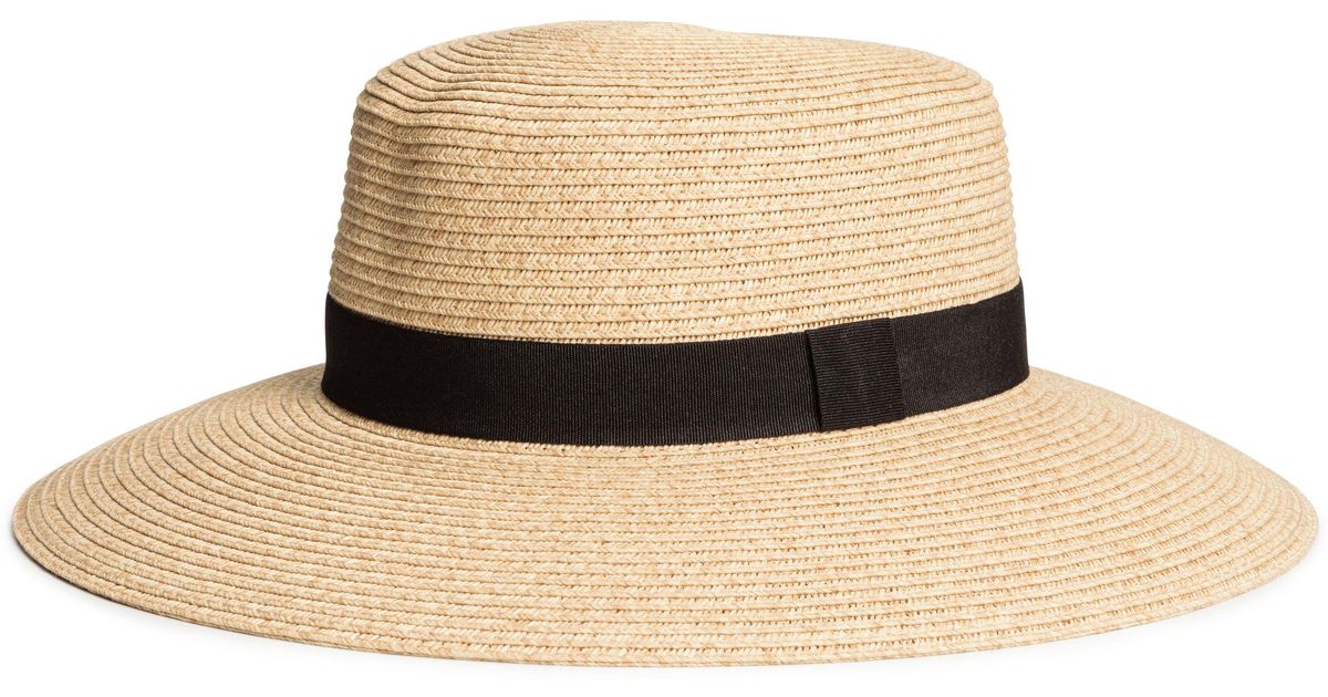 H&M Straw Hat in Natural - Lyst