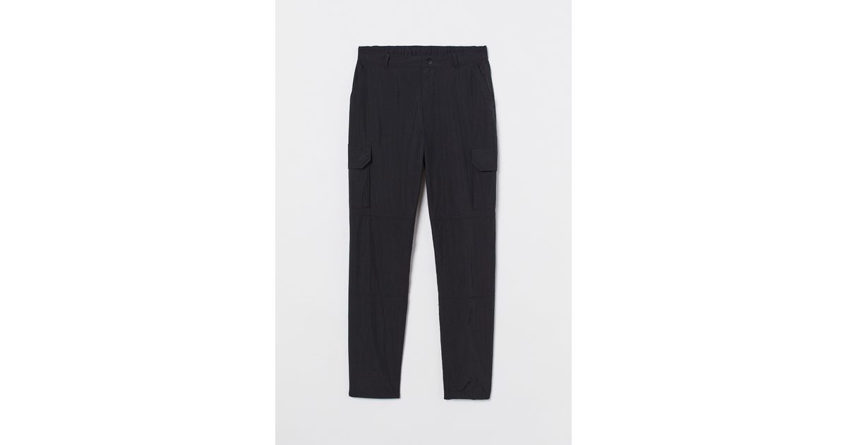h&m nylon cargo pants