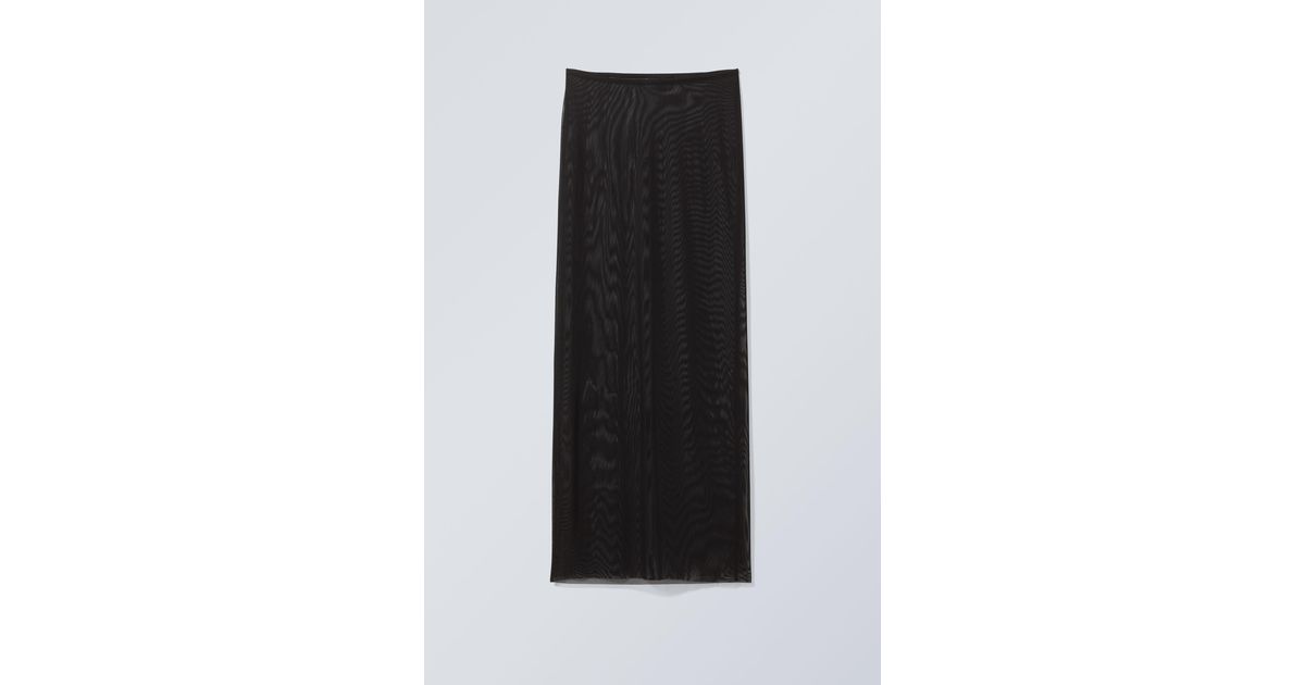 H&M Mesh Maxi Skirt in Black | Lyst Canada