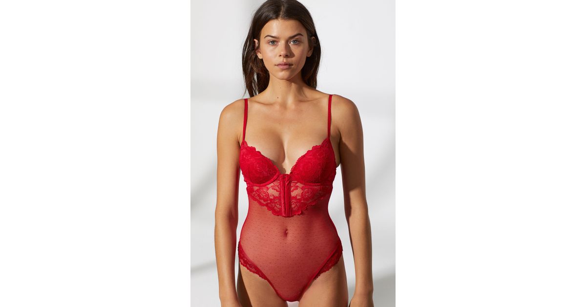 Red bodysuit h&m Clearance