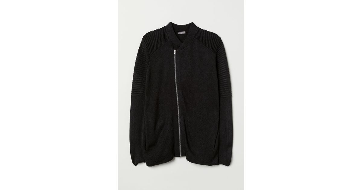 black biker cardigan