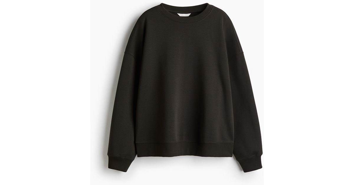 H&m Sweat Over Size Sweat Oversize H&M En Coloris Noir Lyst