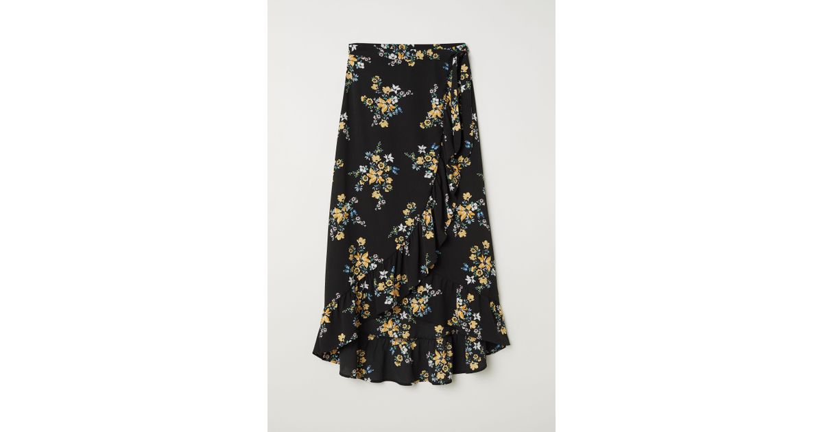 h&m floral maxi skirt